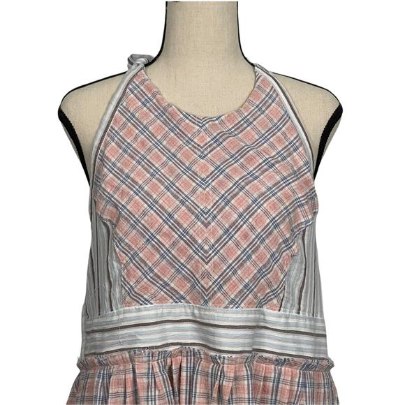 Free People Color Theory Midi Halter Dress Open Back Pink Size Medium - Picture 3 of 10